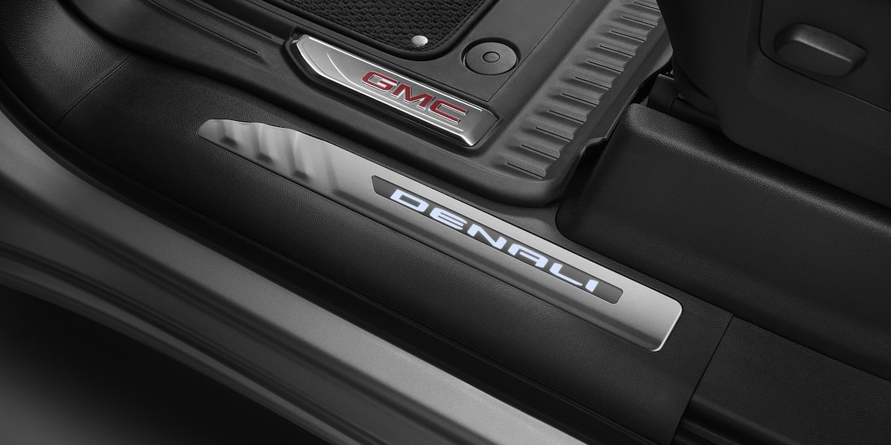 2026 GMC Photography: Denali LED front door seal plate