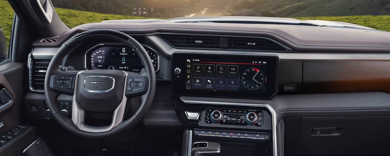 2026 GMC sierra Design: Interior Jet Black & Clove Porous Natural Leather Sheet