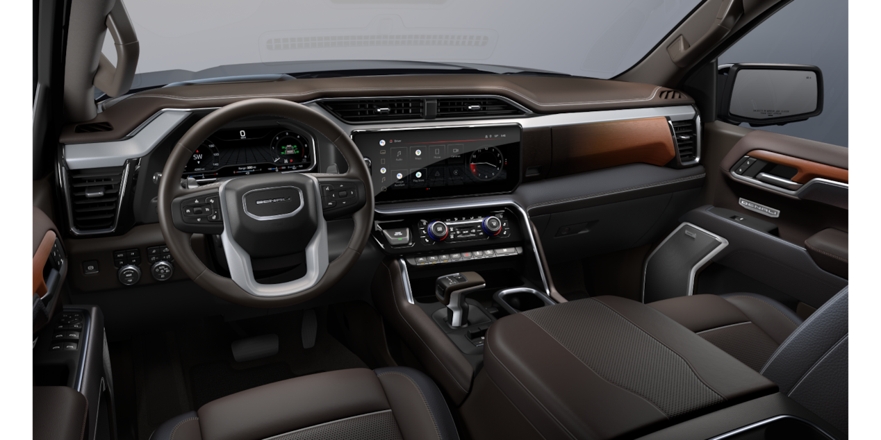 2026 GMC Sierra CGI Photography: Interior Brownstone leather seat