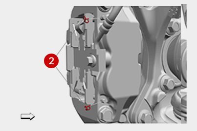 Front disk brake installation