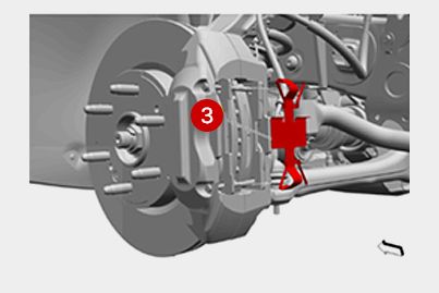 Front disk brake installation