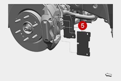 Front disk brake installation