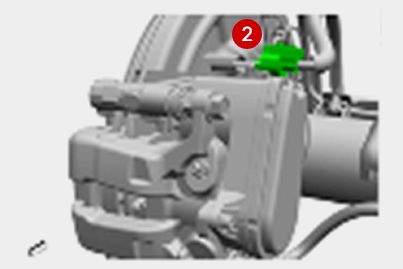 Rear disk brake installation