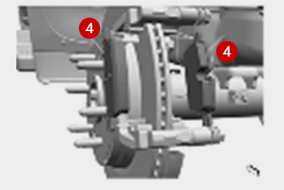 Rear disk brake installation