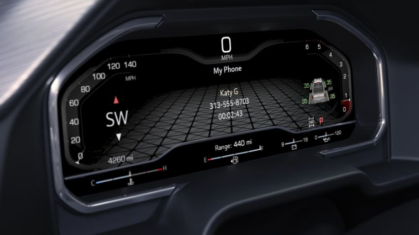 2024 GMC sierra Convenience : 12.3" Driver information display