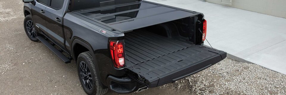 2022 GMC Sierra 1500 Carrying Camping Gear on Cargo Flat Bed
