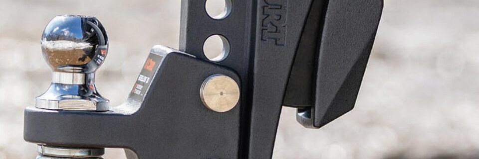 Towing hitch on a GMC vehicle