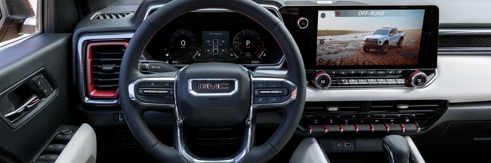 Interior Driver Side View of the Canyon AT4X Off-Road Pickup Truck