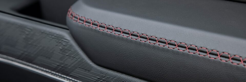 Close-up of the Interior Stitching in the GMC Sierra AT4X