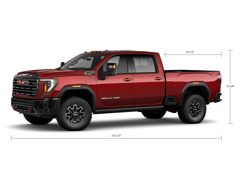 A Specifications Shot of the GMC Sierra HD SLT 2500 Double Cab