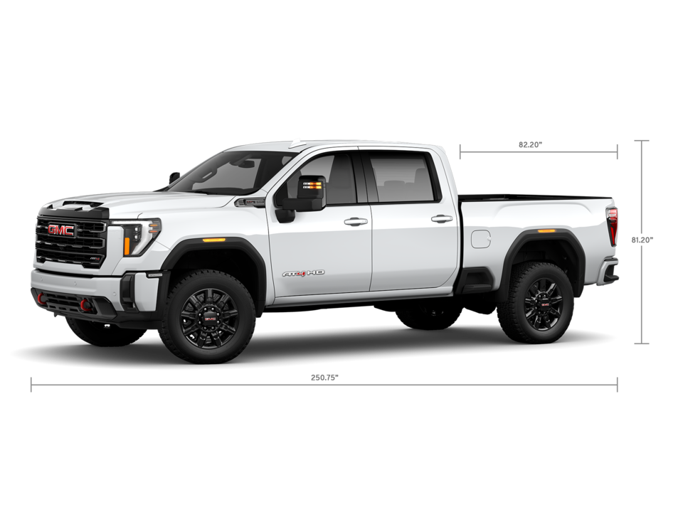 A Specifications Shot of the GMC Sierra HD SLT 2500 Double Cab