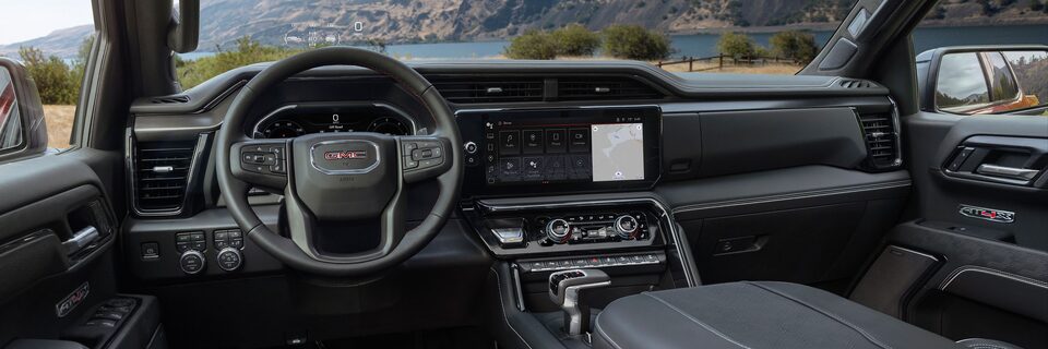 Drivers Side Interior View of the Steering Wheel and Dashboard