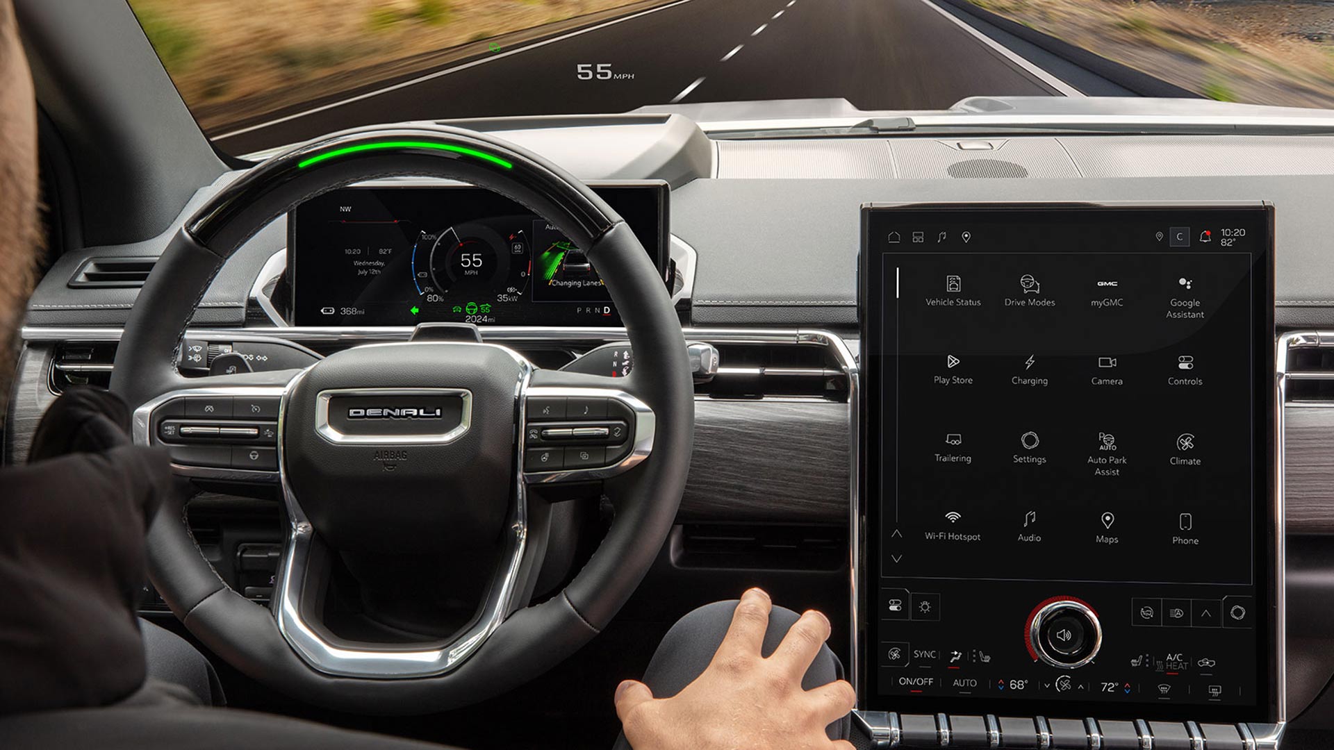 A Driver Using Super Cruise Technology in the 2026 GMC Sierra EV Denali