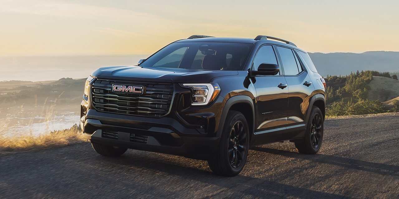 The 2026 GMC Terrain Small SUV Driving Down the Road