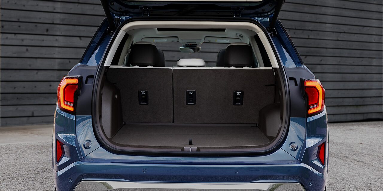 Rear View of the Terrain's Opened Tailgate Displaying the Cargo Space