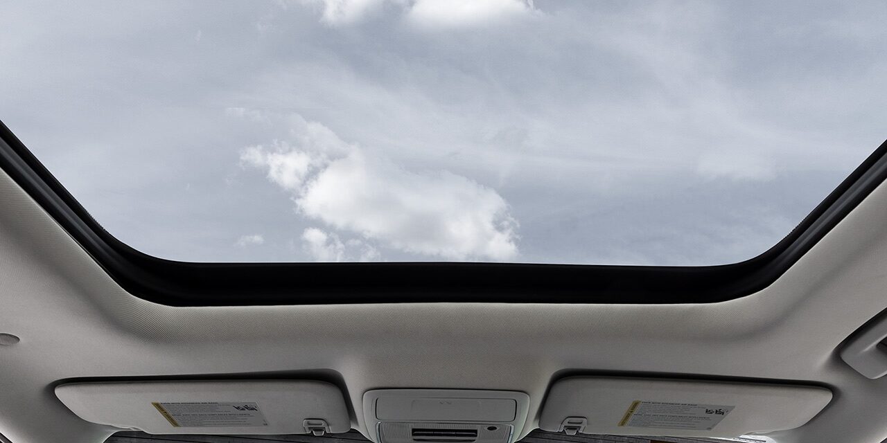 Interior View of the Sunroof in the 2026 GMC Terrain