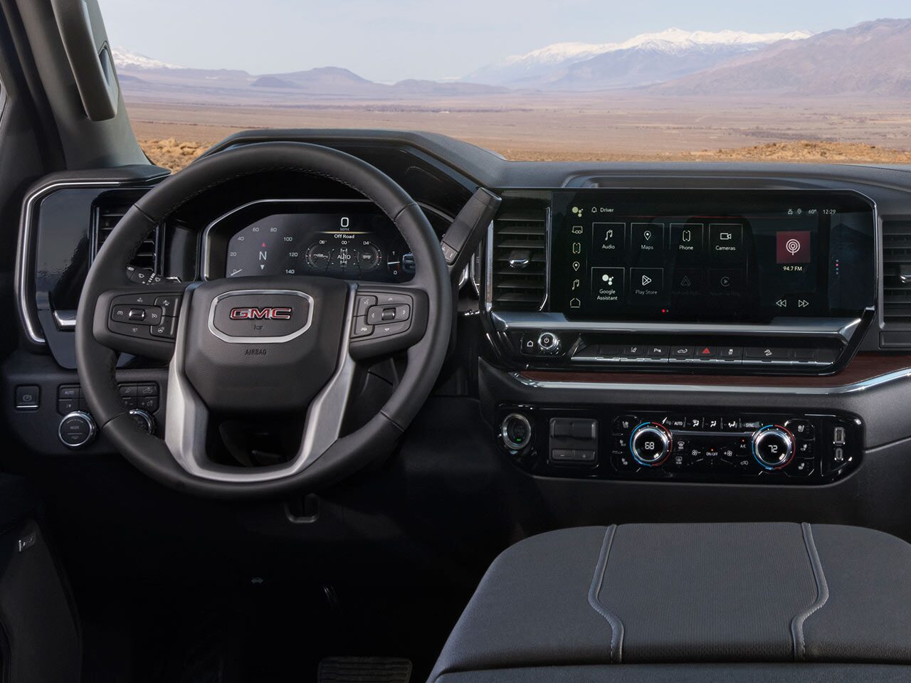 Interior View of the Spacious Cabin in the 2026 GMC Sierra HD Heavy Duty Truck