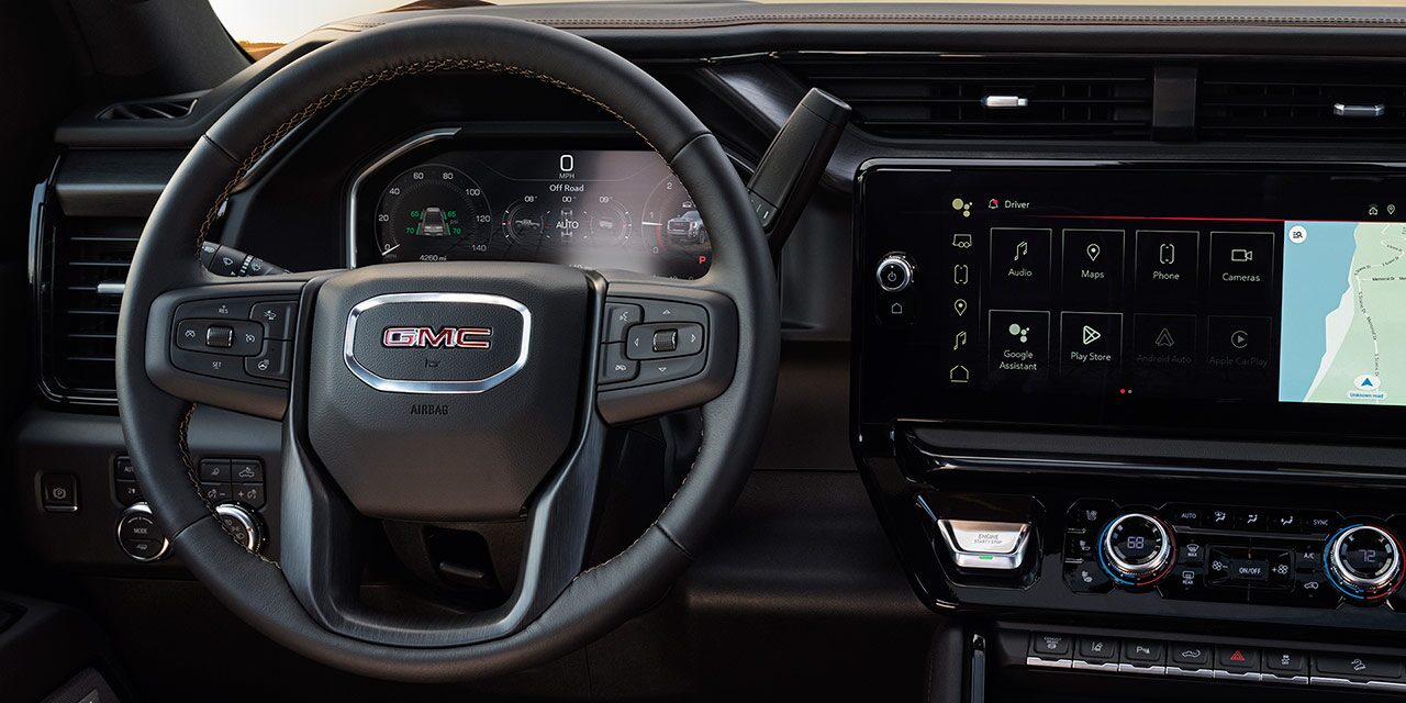 The Heated Steering Wheel in the 2026 GMC Sierra HD Heavy Duty Truck