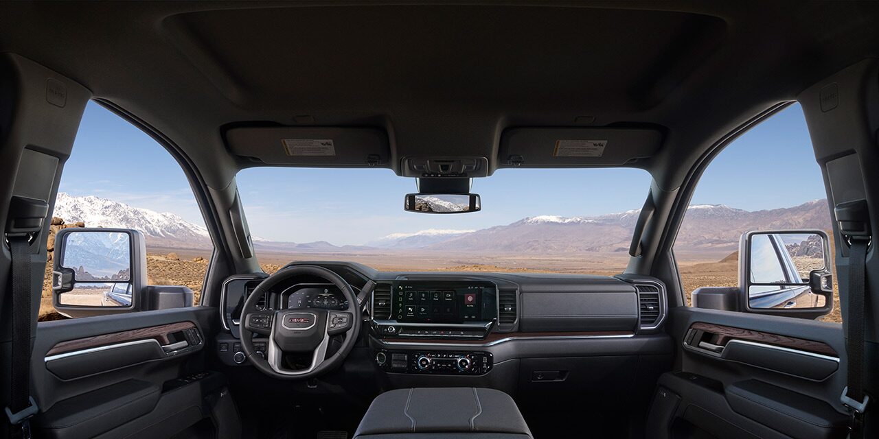 Interior View of the Spacious Cabin in the 2026 GMC Sierra HD Heavy Duty Truck