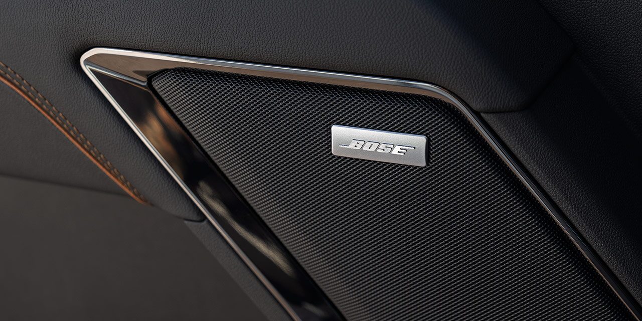 Close-up of the Bose Premium Sound System in the 2026 GMC Sierra HD Heavy Duty Truck