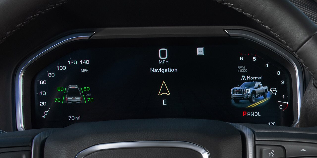 Close-up of the 12.3 Inch Diagonal Color Driver Infotainment Center