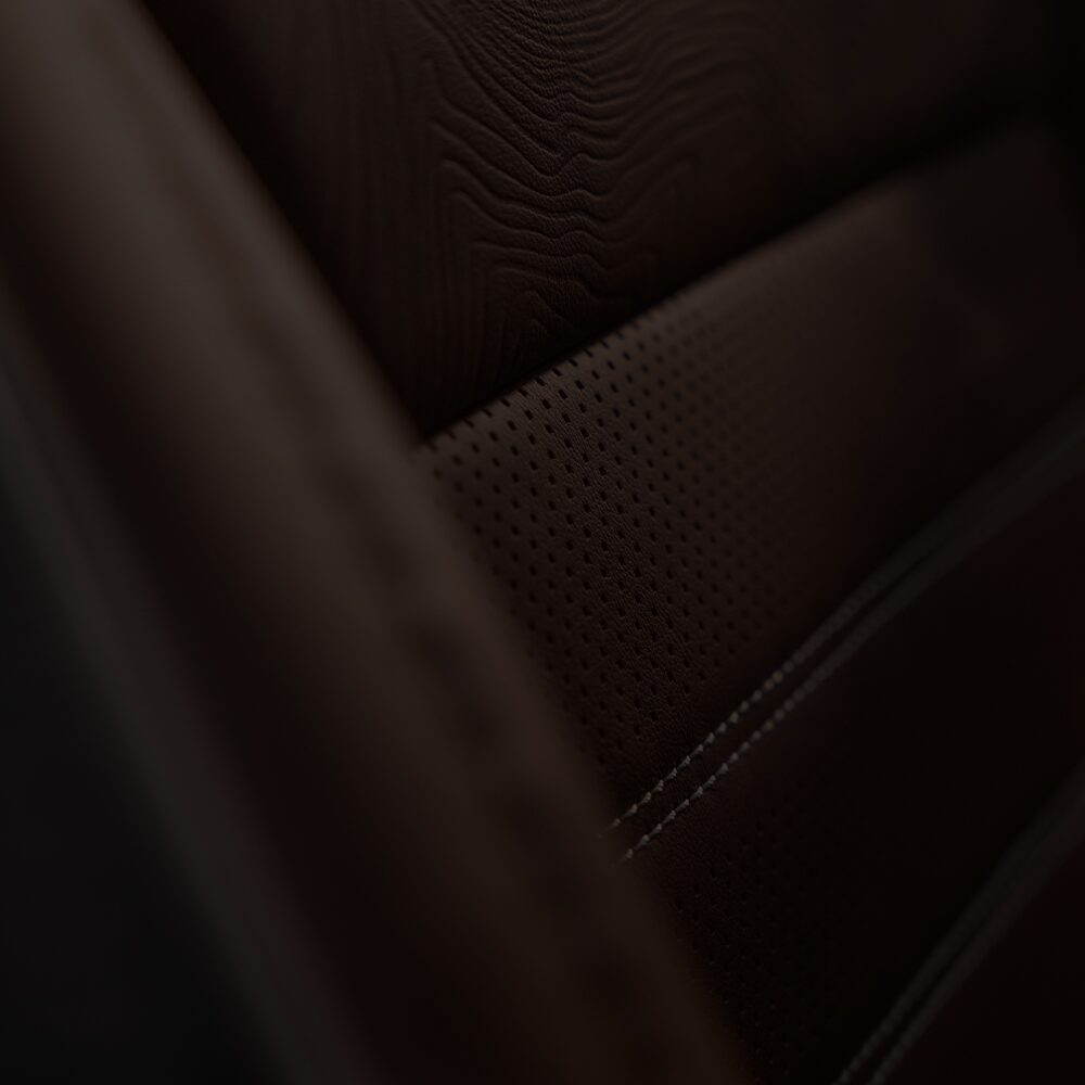 Close-up of the Stitching on the Seating of the 2026 GMC Sierra 1500 Pickup Truck