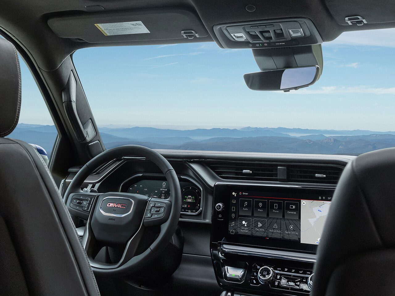 Interior View of the 40 Inch Diagonal Digital Display in the 2026 GMC Sierra 1500 Pickup Truck