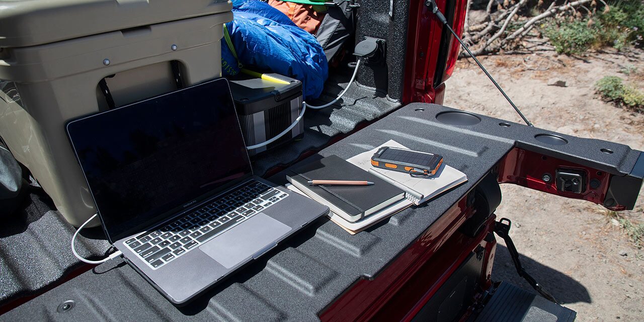View of the Multipro Tailgate in Use on the 2026 GMC Sierra 1500