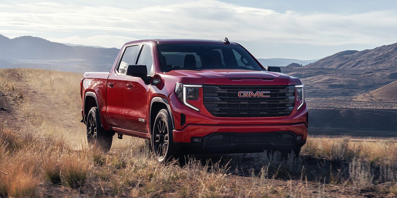 The 2026 GMC Sierra 1500 Pickup Truck Parked in a Beautiful Mountain Range